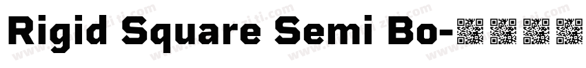 Rigid Square Semi Bo字体转换